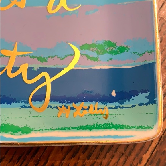 Lilly Pulitzer Life’s a Party Trinket Tray - Picture 2 of 3